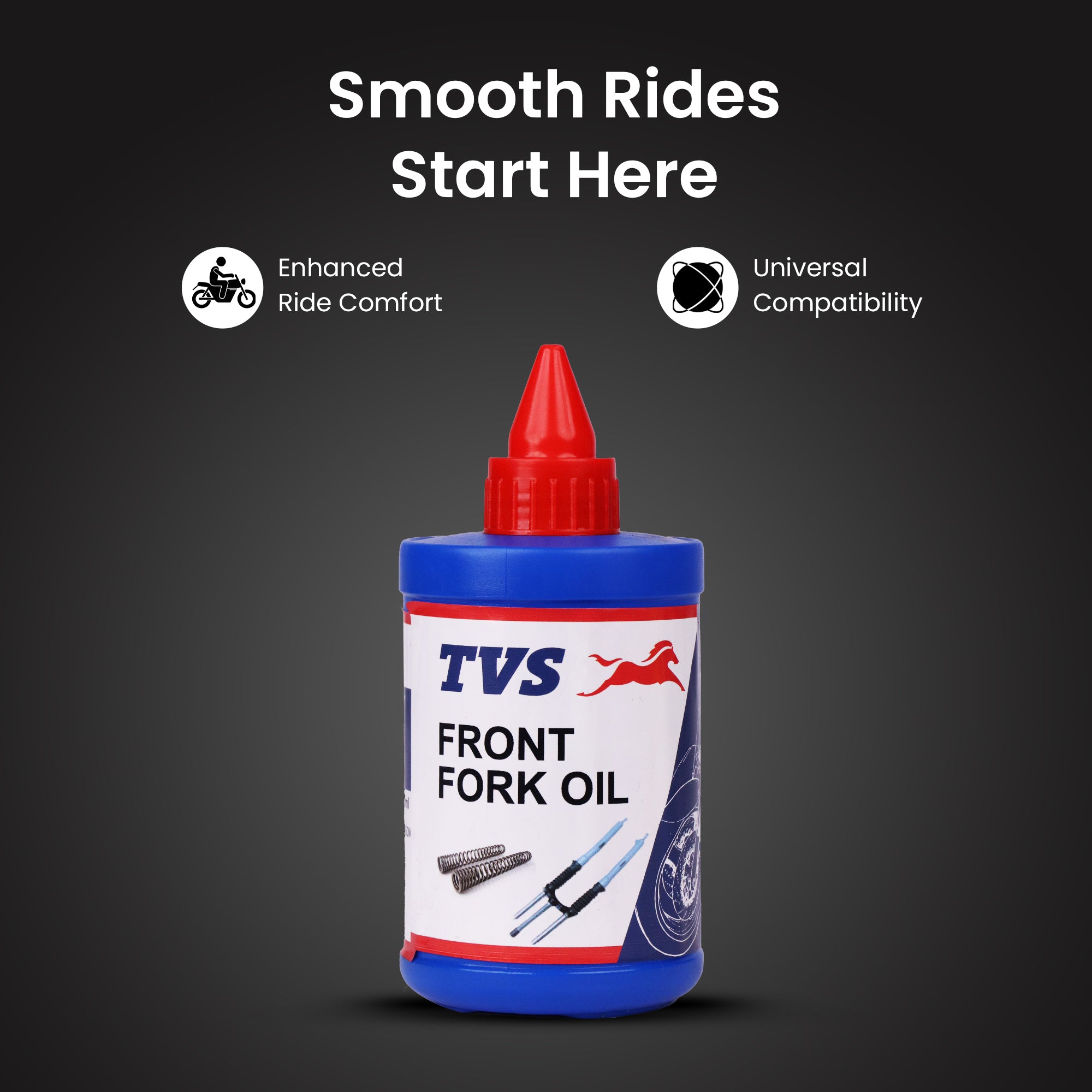TVS Front Fork Oil 350ml  Premium Fork Oil for Motorcycles